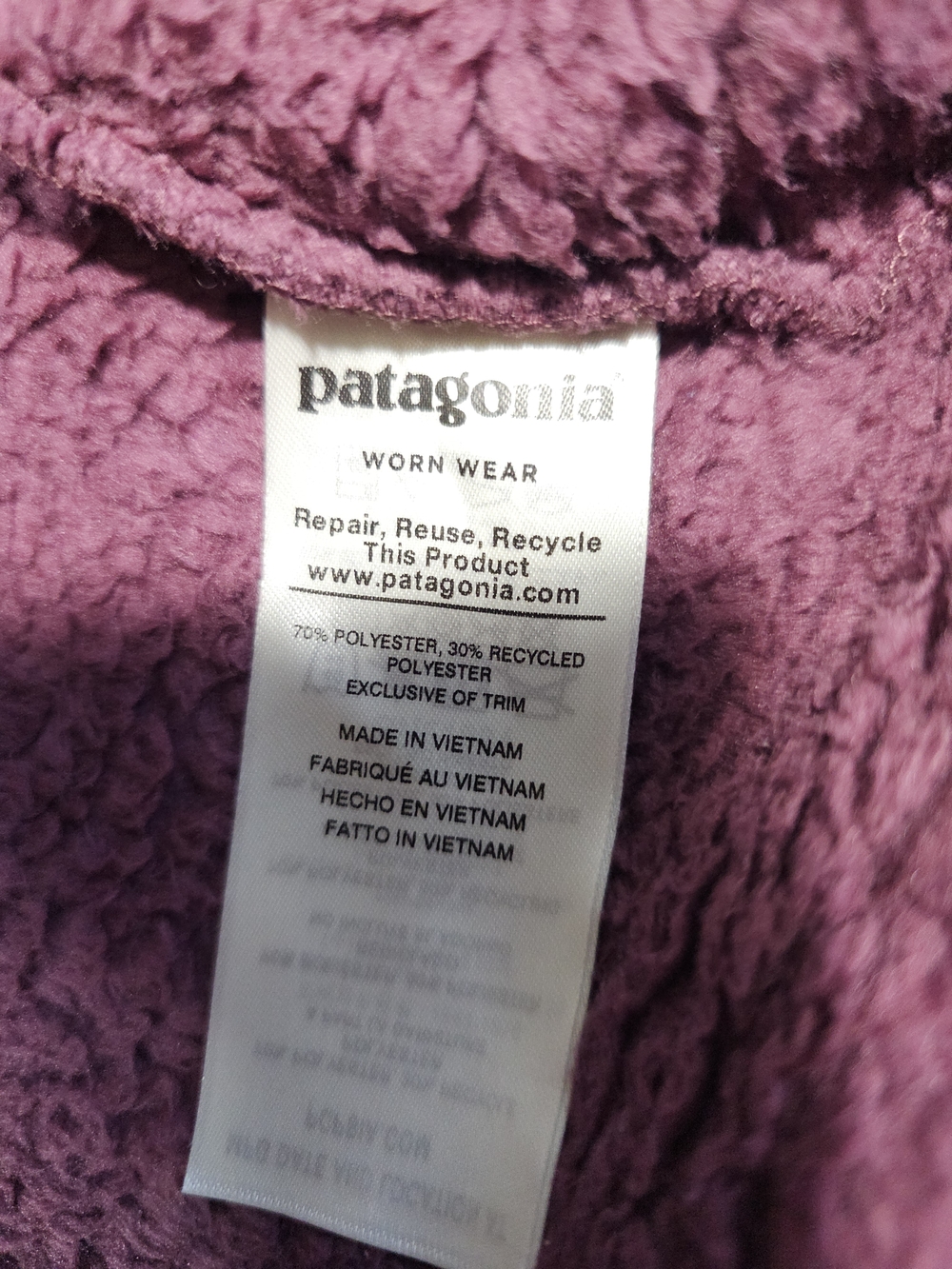 Patagonia Womens Los Gatos 1/4-Zip Pullover Fleece Jacket M. - Picture 10 of 12